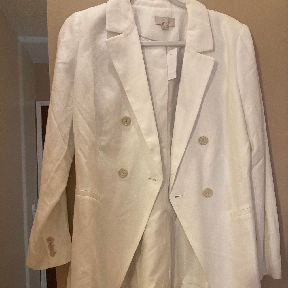LOFT linen blazer Sz8